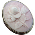 Angel Skin Coral Cameo Pin Pendant In 14KT Gold