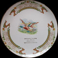Antique 1911 Calendar Plate G E Reitze Central Hotel White House Station NJ Globe China Plate
