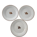 Antique Alfred Meakin Royal Ironstone Tea Leaf Luncheon Plate 8.75 Set of 3