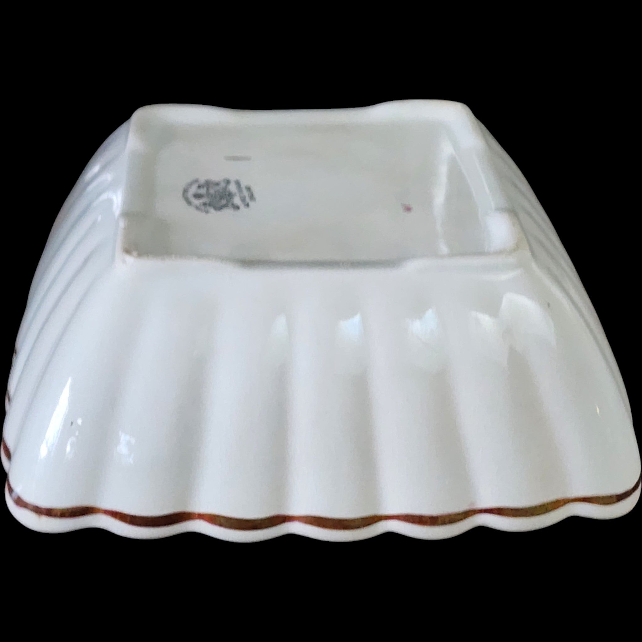 Antique Alfred Meakin Tea Leaf Ironstone 9 Square Vegetable Bowl