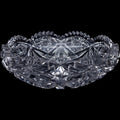 8" Antique American Brilliant Period Cut Crystal Shallow Bowl