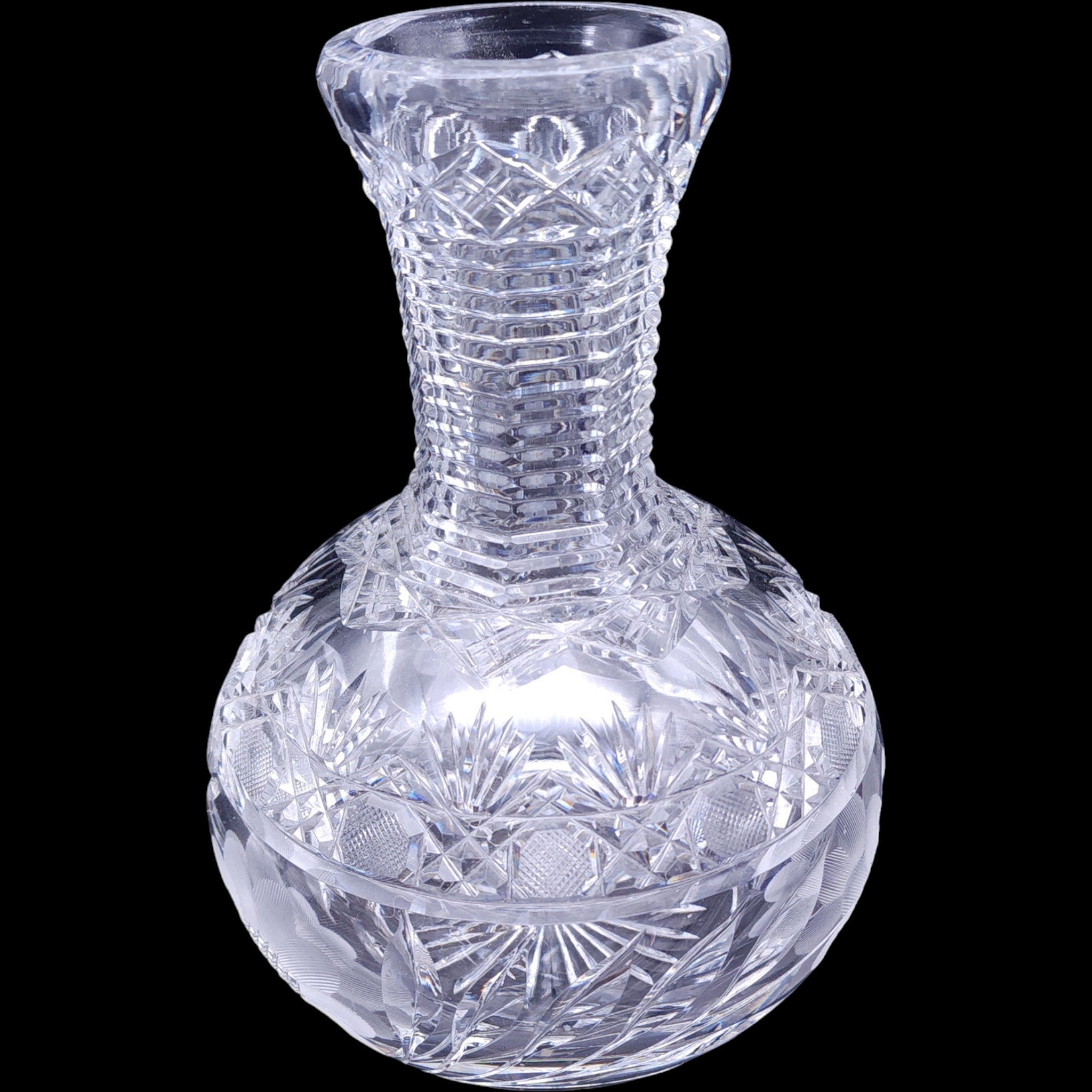 Antique American Brilliant Period Cut Glass 8.25" Water Carafe