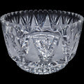 Antique American Brilliant Period Cut Glass 8 1/4" Bowl Starburst & Hatch