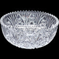 8" Antique American Brilliant Period Cut Glass Bowl Starburst Base