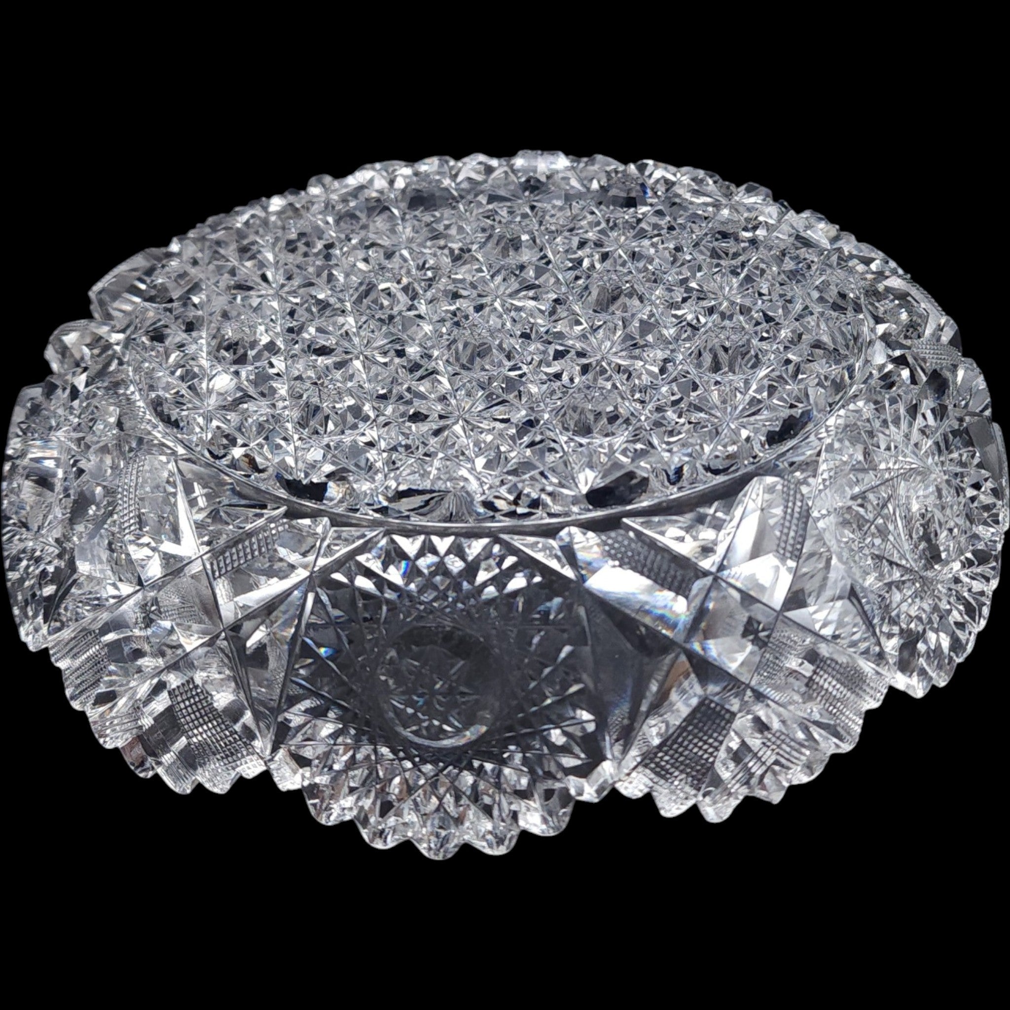 Antique American Brilliant Period Cut Glass Bowl