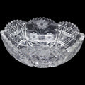 Antique American Brilliant Period Cut Glass Floral Bowl 8"