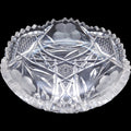 6" Antique American Brilliant Period Cut Glass Floral Bowl