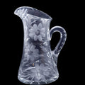 Antique American Brilliant Period Cut Glass Pitcher 10"
