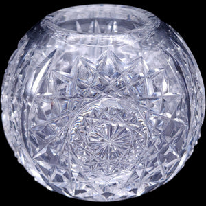 Antique American Brilliant Period Cut Glass Rose Bowl Vase