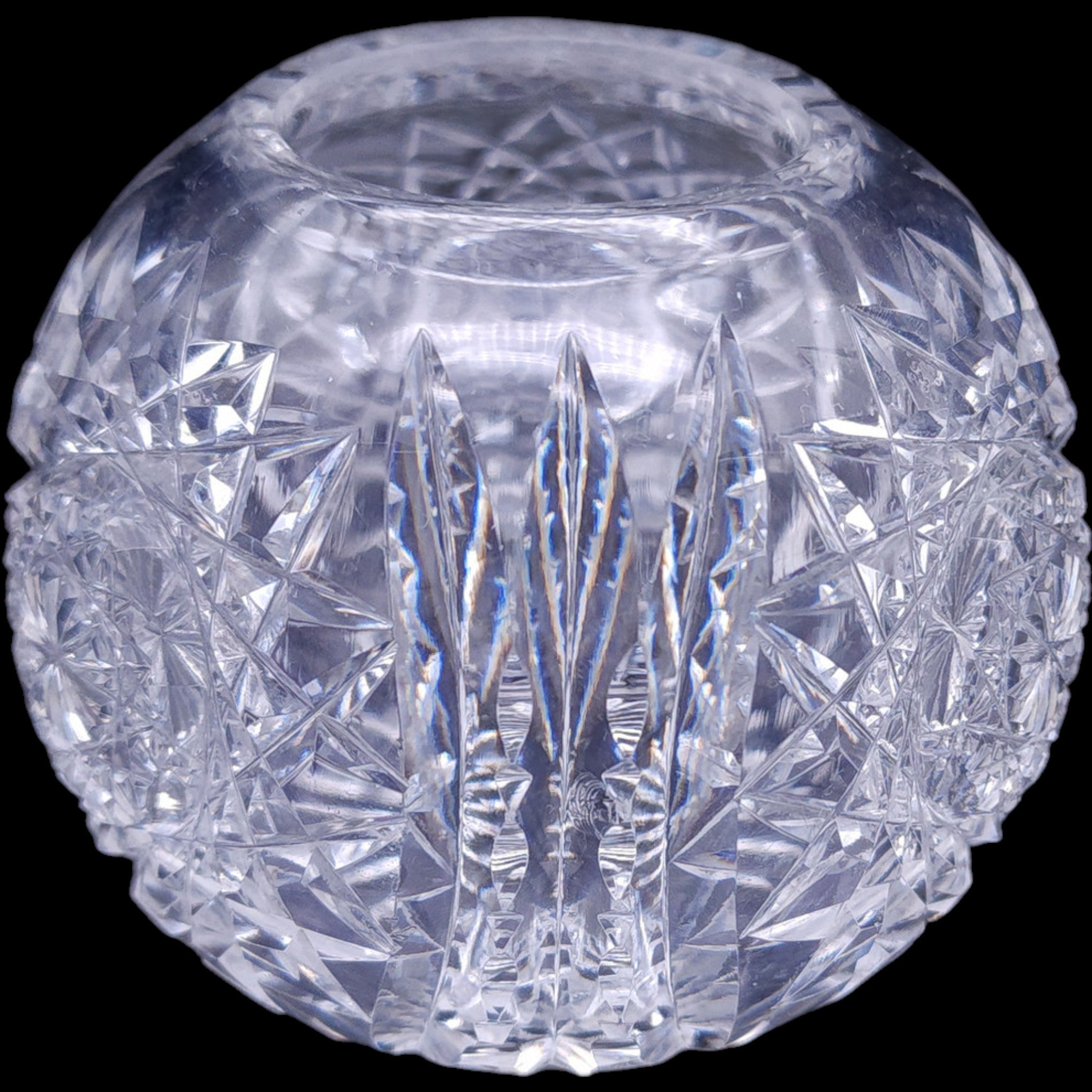 Antique American Brilliant Period Cut Glass Rose Bowl Vase