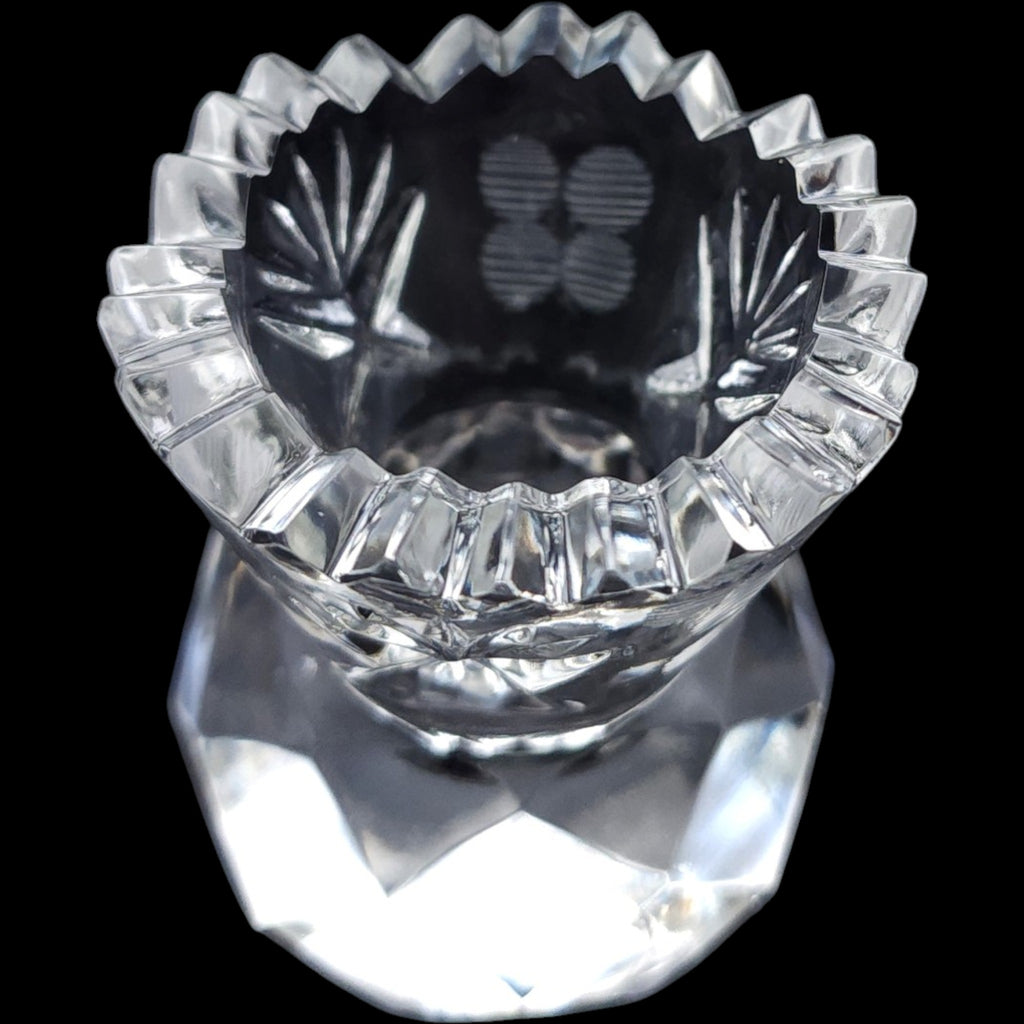 Antique American Brilliant Period Deep Cut Glass Toothpick Holder