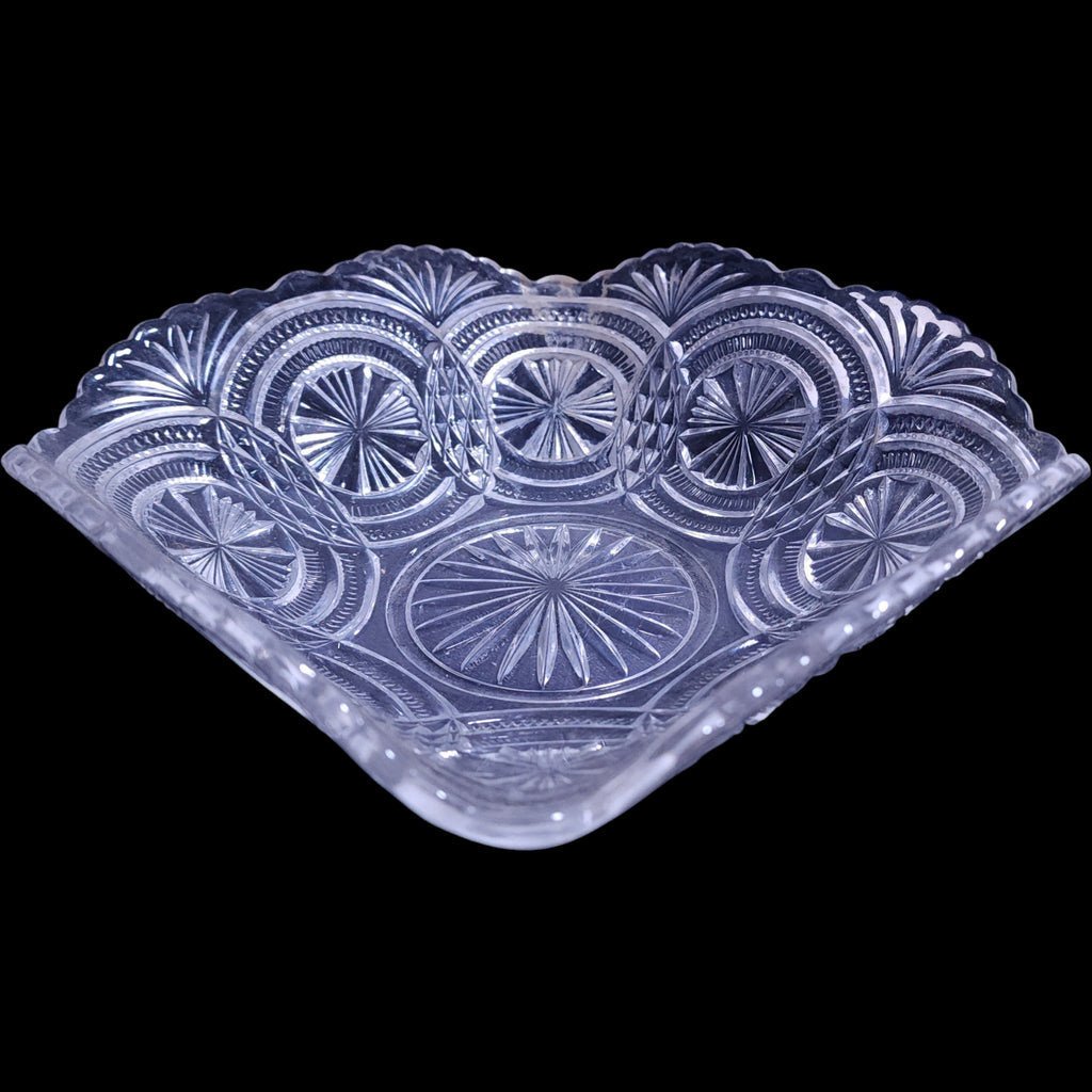 Antique Bryce Brothers Medallion Sunburst EAPG Glass Bowl