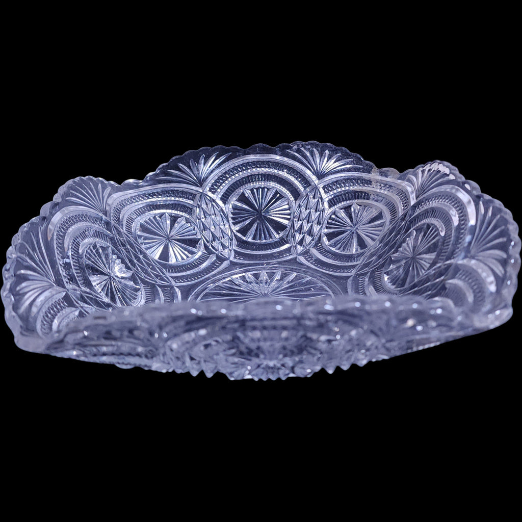 Antique Bryce Brothers Medallion Sunburst EAPG Glass Bowl