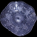 Antique Bryce Brothers Medallion Sunburst EAPG Glass Bowl