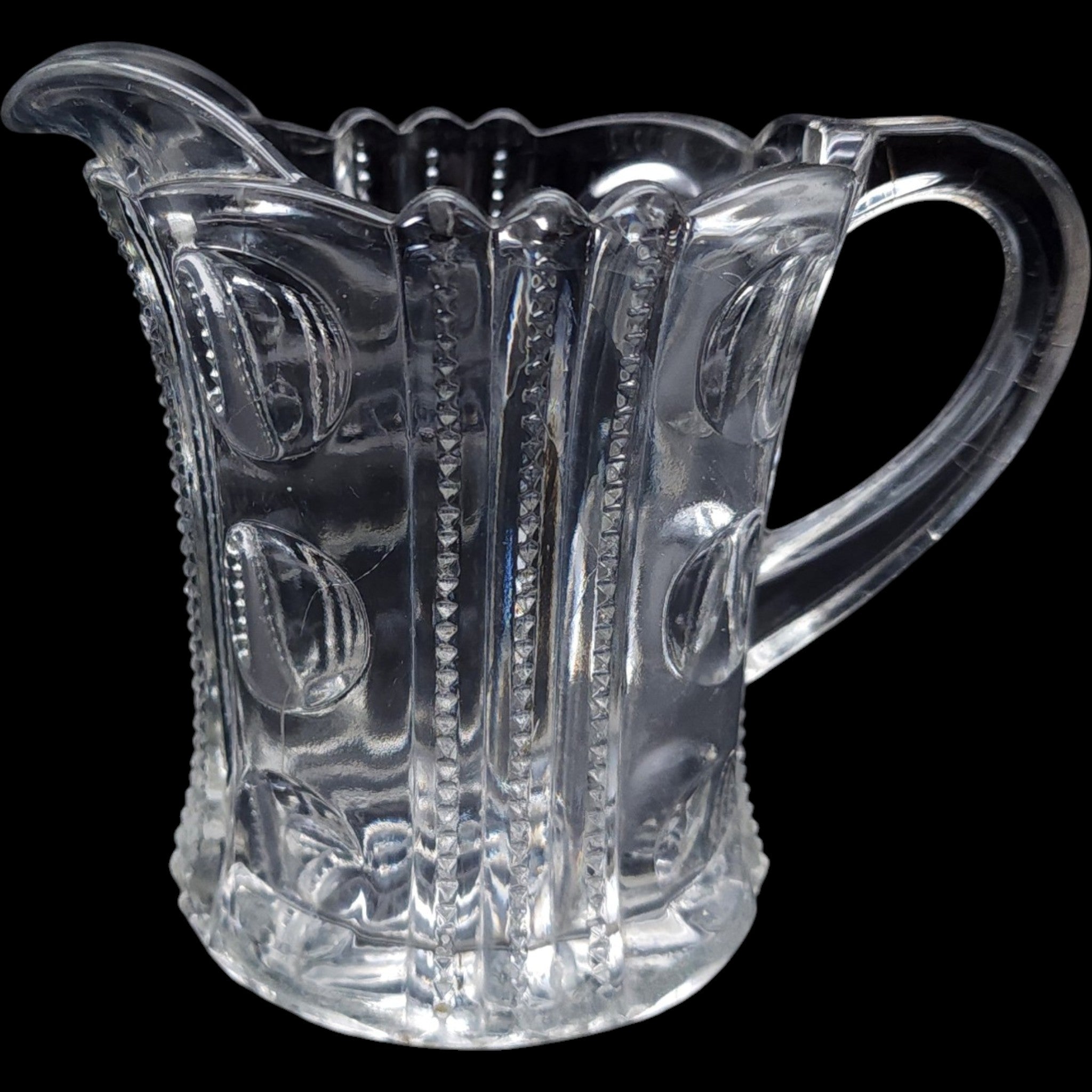 Antique Co-Operative Flint Glass Creamer Pitcher