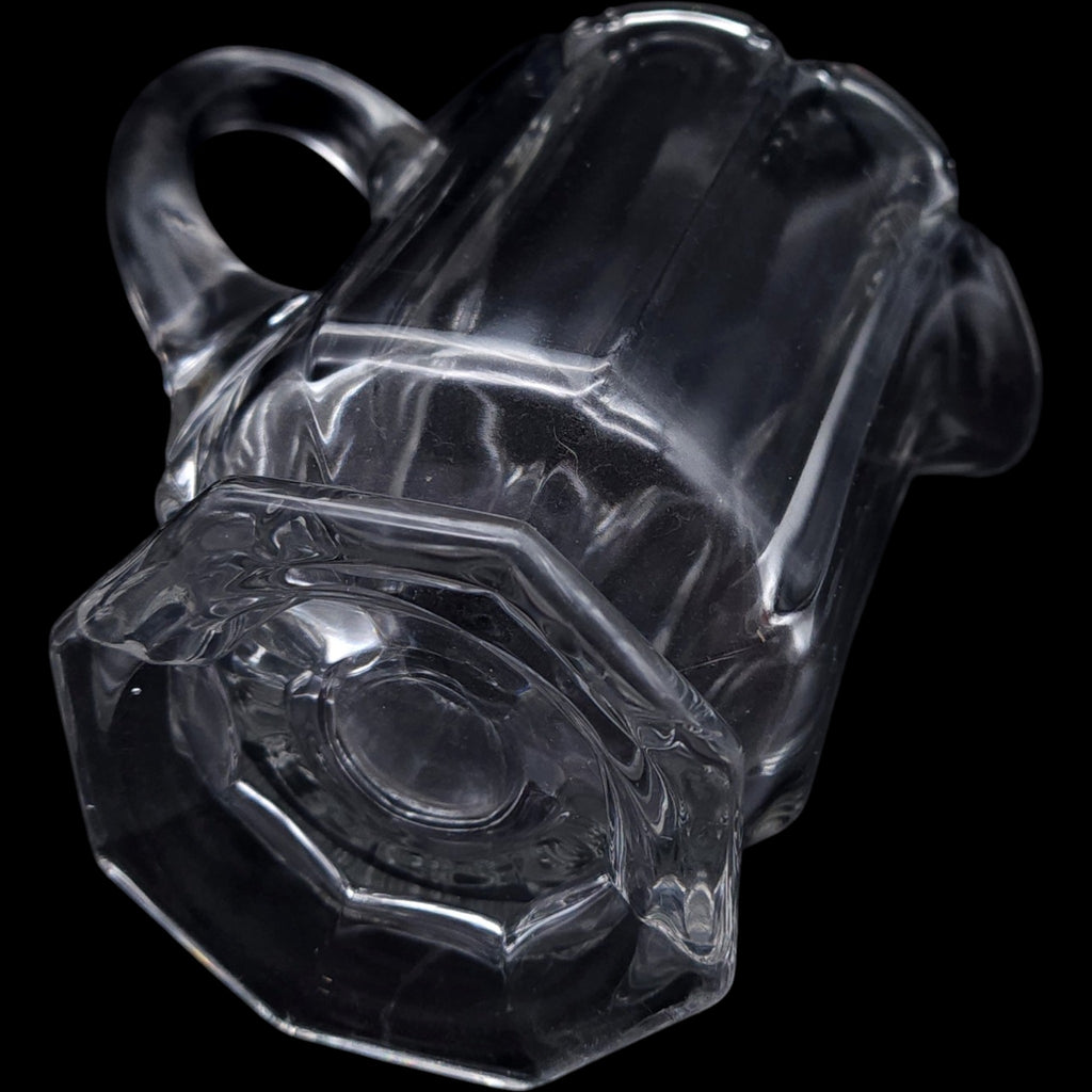 Antique EAPG Clear Glass Pitcher US Glass Fluted Column Design