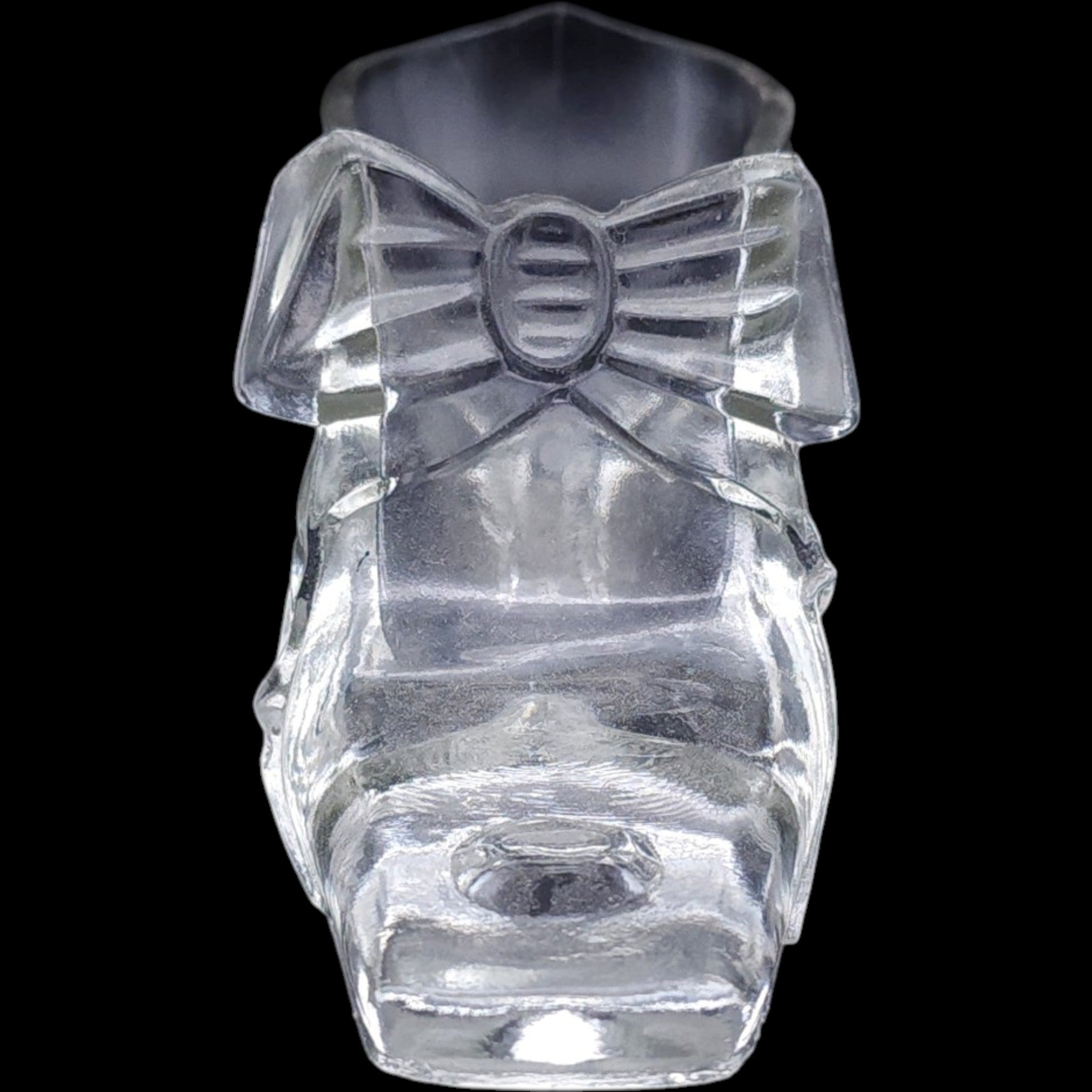 Antique EAPG Gillinder 1876 Centennial Glass Shoe Figurine Saratoga Etched 1888