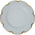 Antique Haviland Limoges France White Porcelain Dinner Plate Schleiger 24 Ranson Gold 10.25"