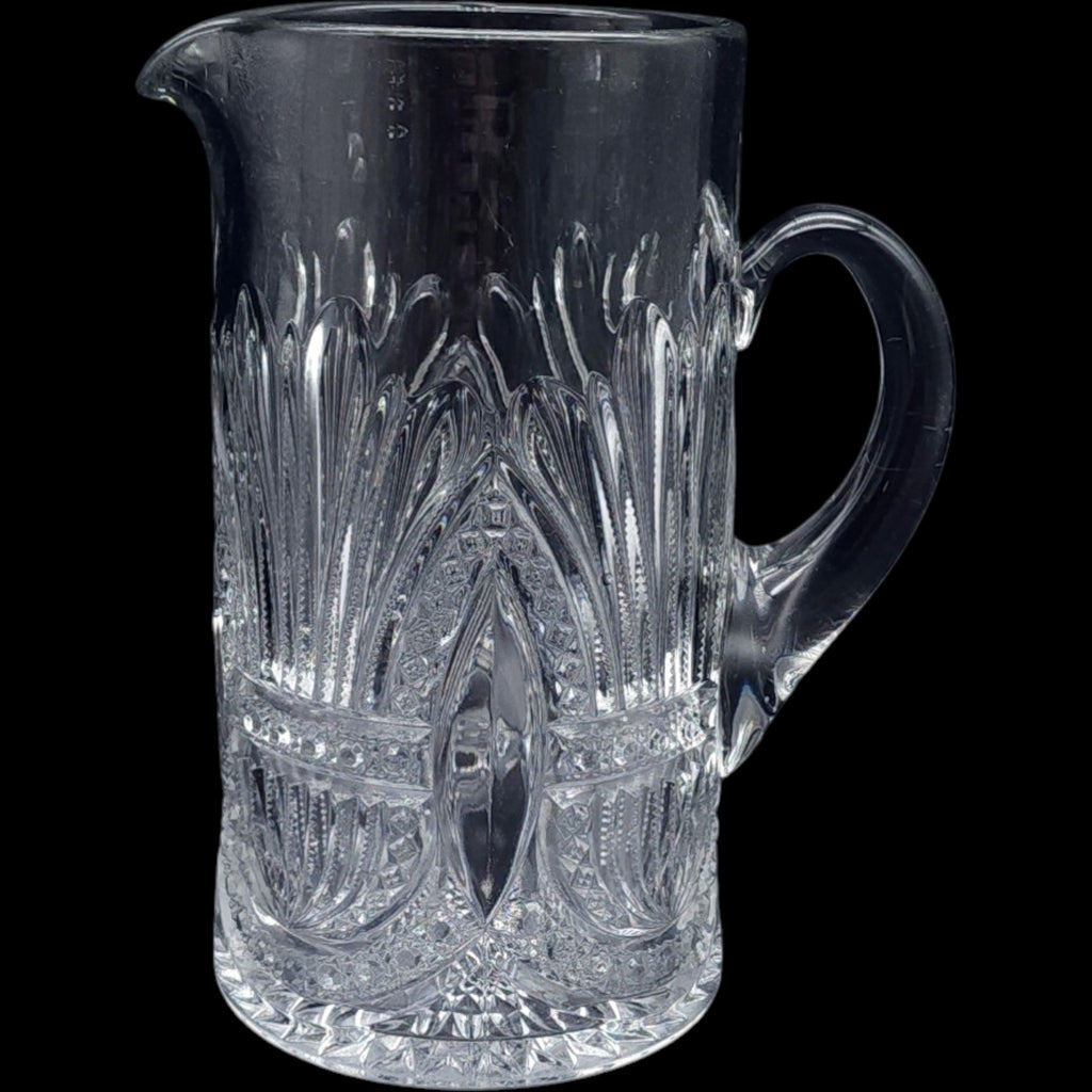 Antique Heisey Prince of Wales Plumes Clear EAPG Glass Pitcher
