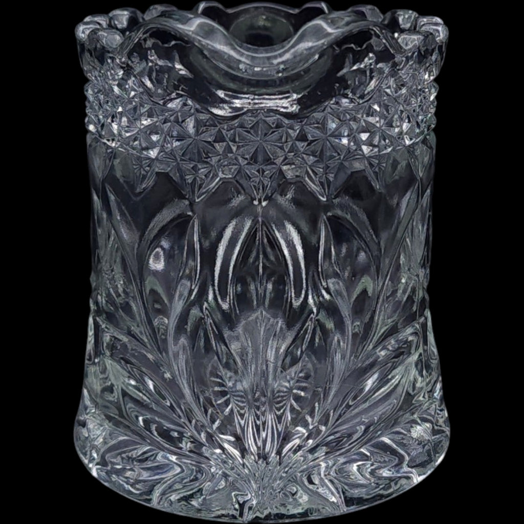 Antique Jenkins Dahlia Clear EAPG Glass Creamer Pitcher