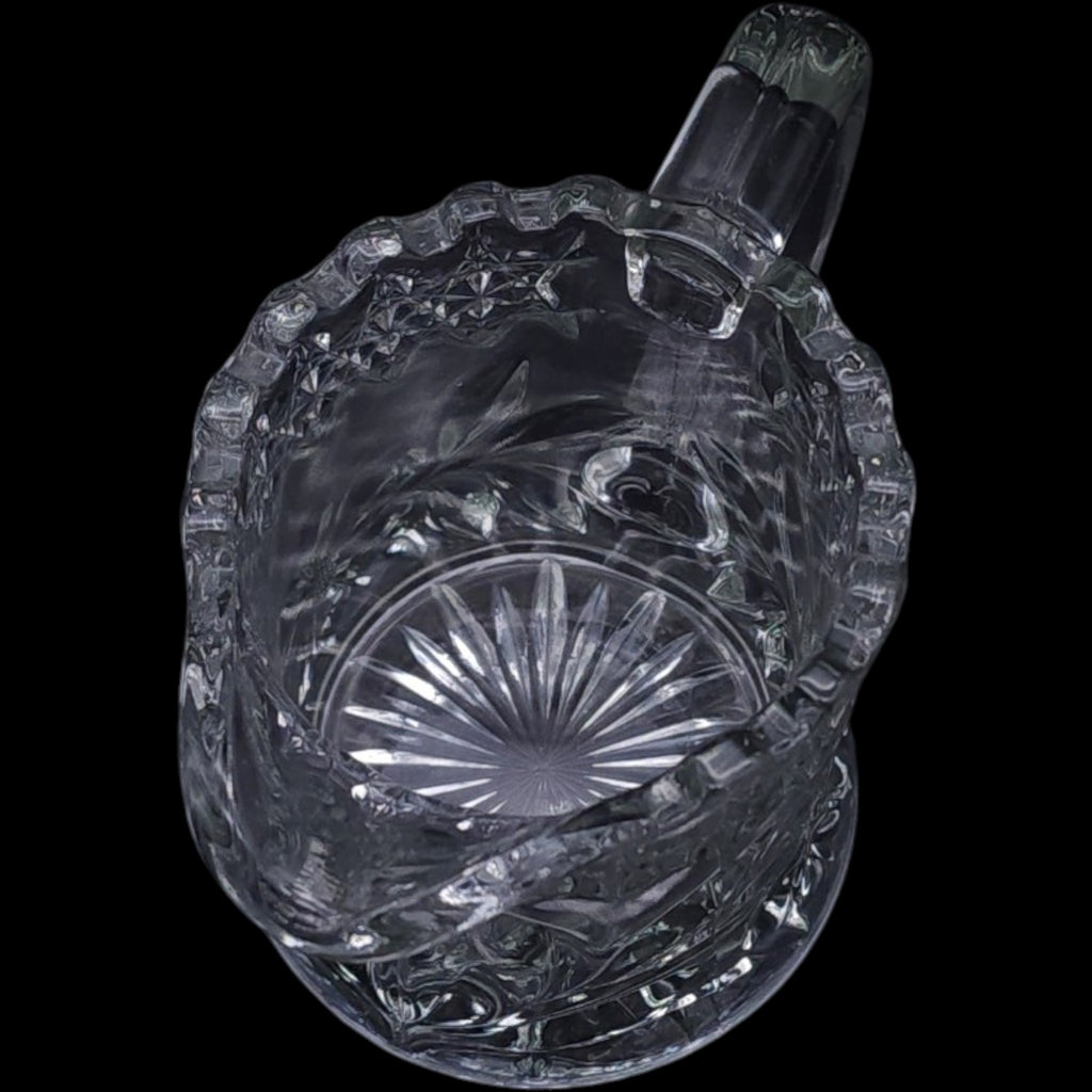 Antique Jenkins Dahlia Clear EAPG Glass Creamer Pitcher