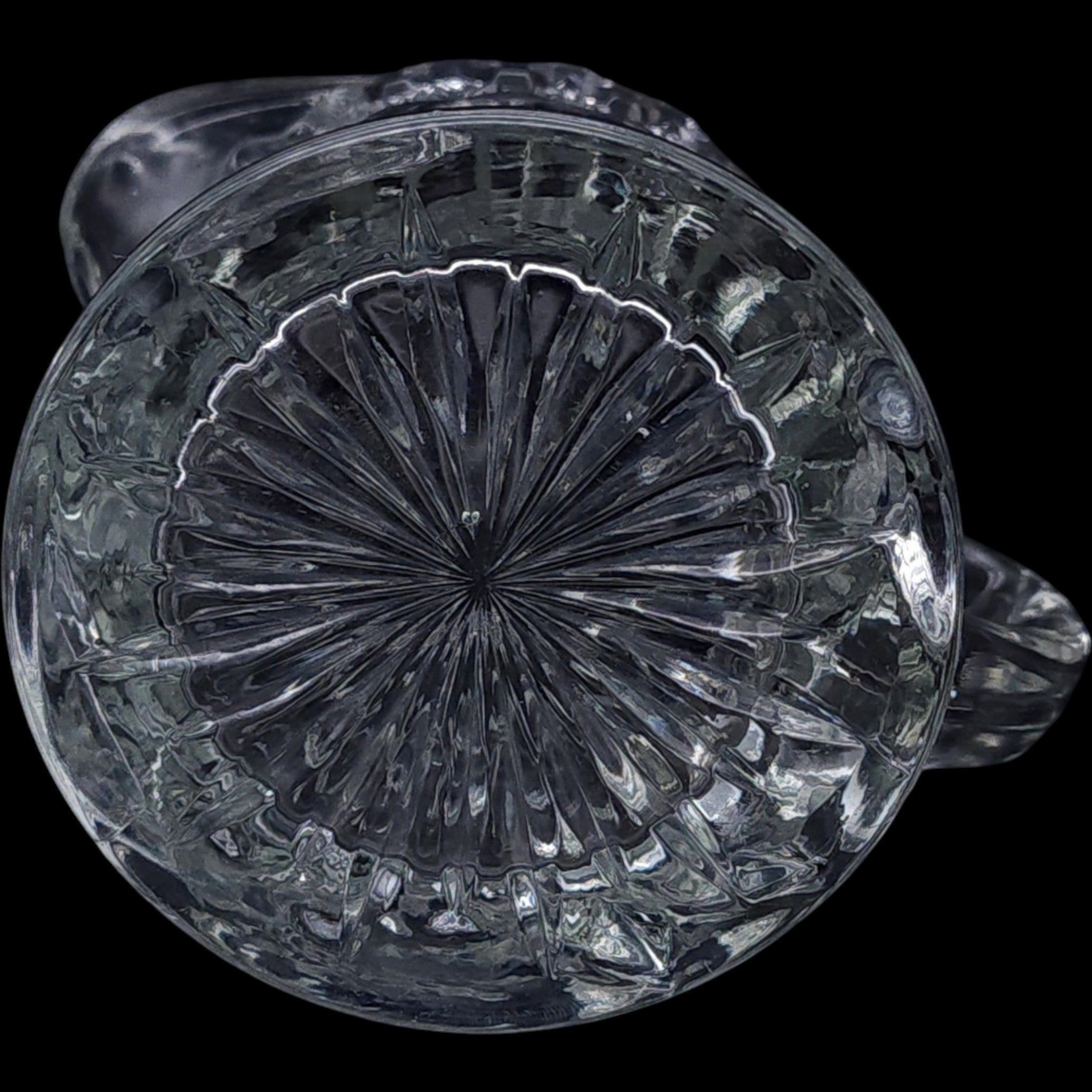 Antique Jenkins Dahlia Clear EAPG Glass Creamer Pitcher