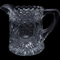 Antique Jenkins Dahlia Clear EAPG Glass Creamer Pitcher