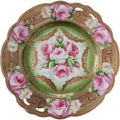 Antique MZ Austria Imperial Carlsbad Porcelain Floral Rose Plate