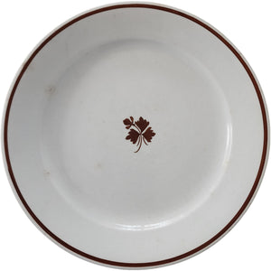 Antique Mellor, Taylor & Co. Ironstone Tea Leaf Luncheon Plate 9"
