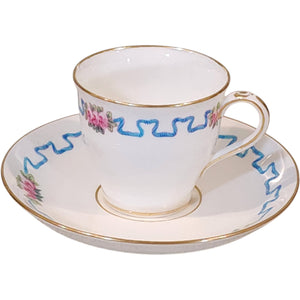 Antique Minton England for Davis Collamore Demitasse Cup & Saucer Set