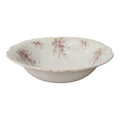 Antique Syracuse China Purple Floral Sprigs & Embossed Round Vegetable Bowl