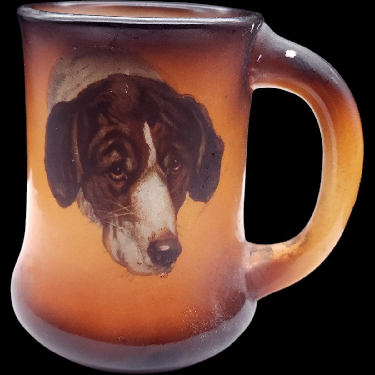 4" Antique TS&T Taylor Smith & Taylor Dog Portrait Ceramic Mug