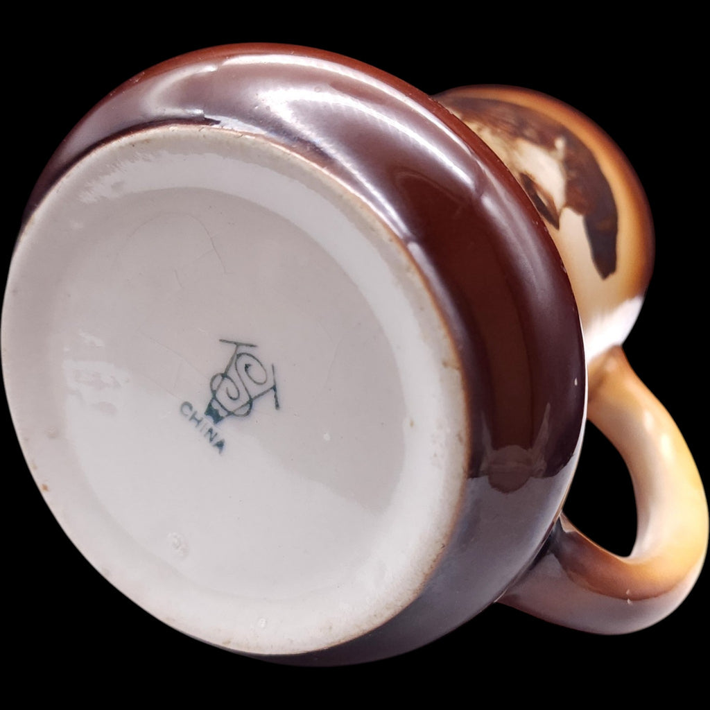 4" Antique Taylor Smith & Taylor TS&T Dog Portrait Ceramic Mug As-Is