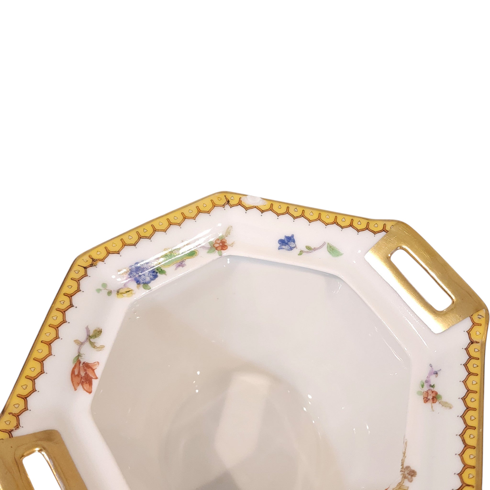 Antique Theodore Haviland Limoges France Eden Sugar Bowl with Lid As-Is