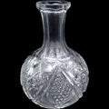 Antique US Glass Minnesota Pattern Pressed Glass Open Water Bottle Carafe