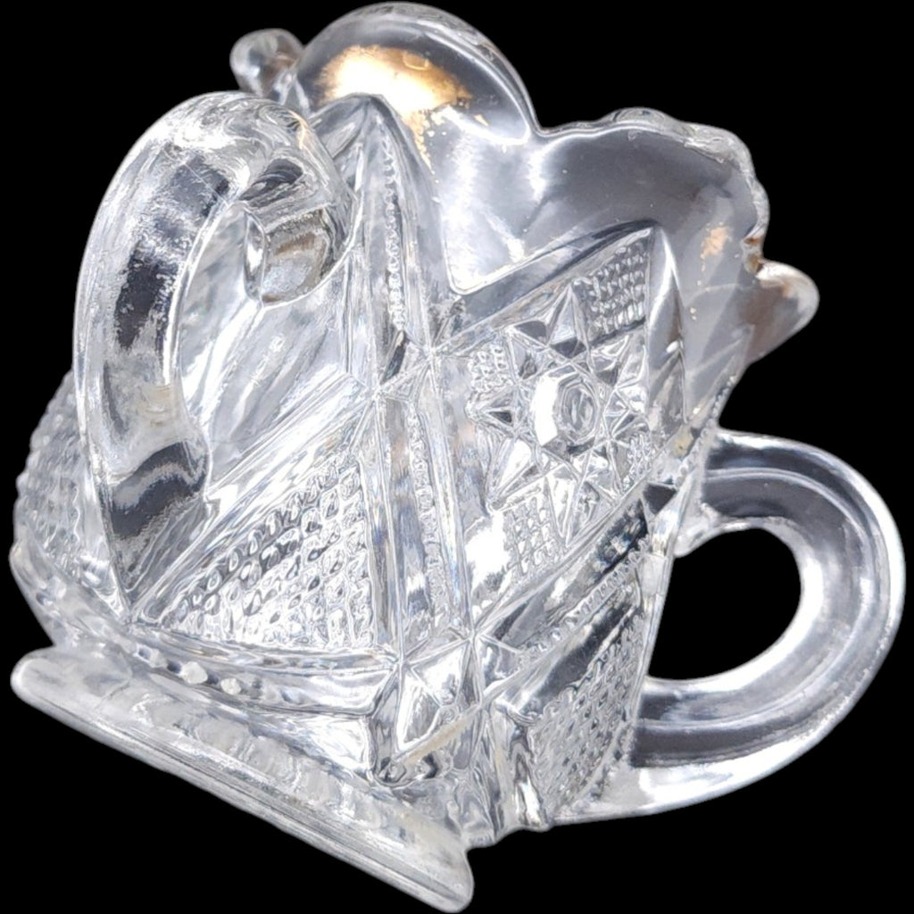 Antique US Glass Minnesota Pattern Pressed Glass Toothpick Holder