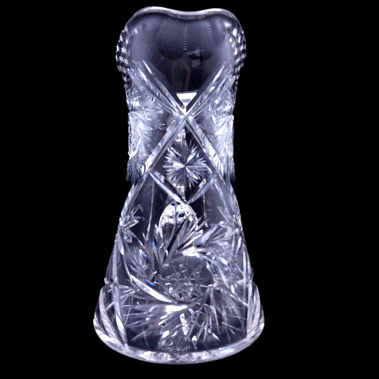 Antique ABP American Brilliant Cut Clear Crystal Jug Carafe Pitcher