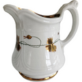 Antique Edward Walley White Ironstone & Copper Lustre Niagara Pitcher Jug