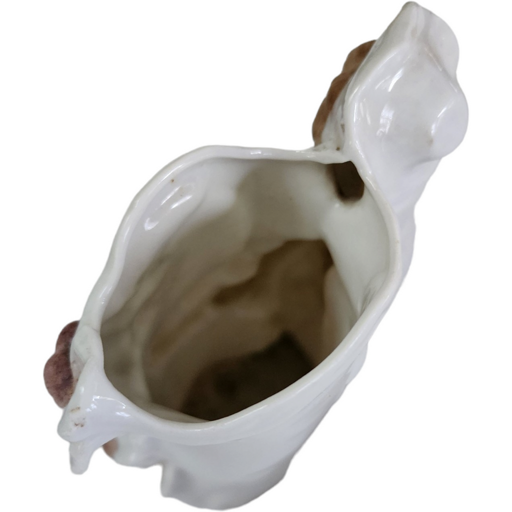 Antique German Porcelain Gardener Figurine Spill Vase