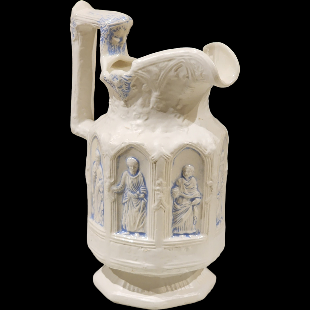 Antique Staffordshire Gothic Apostle Jug / Pitcher