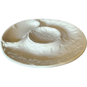Antique Hand-Crafted Glazed French Majolica Faience Artichoke Plate
