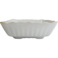 Antique Johnson Bros England White Ironstone Embossed Scrolls Relish Dish Bowl