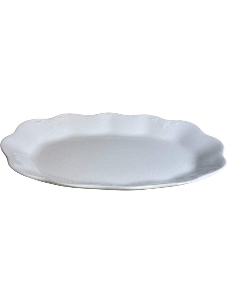 12" Antique Johnson Bros Royal Ironstone China Oval Serving Dish England Farmhouse Cottage Kitchen Décor