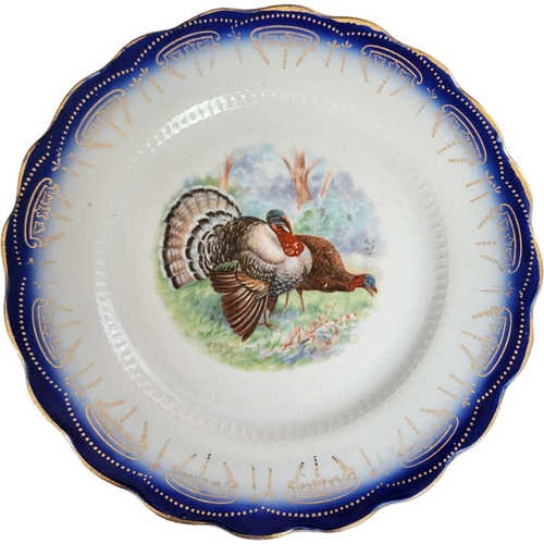 Antique Limoges Wild Game Bird Sterling China Co Plate