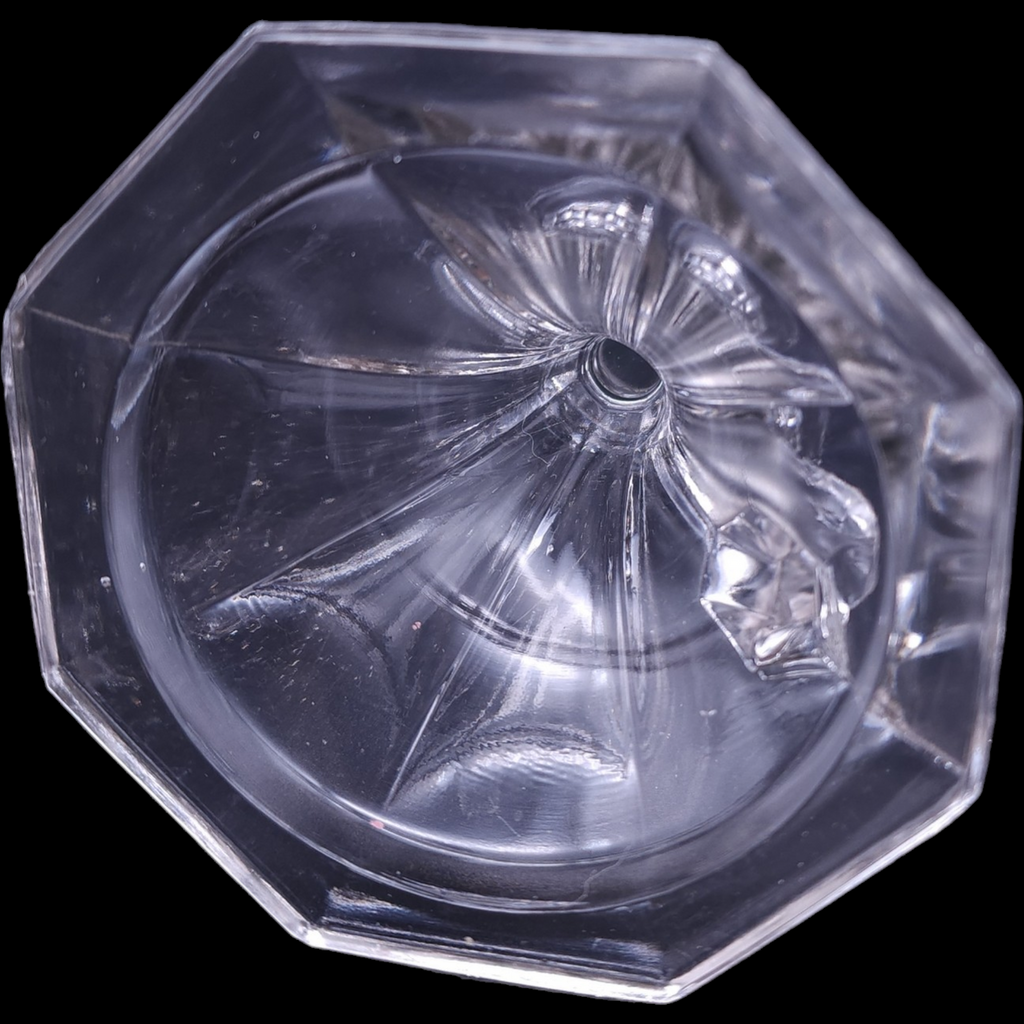 Heisey Antique Pressed Glass Candle Holder