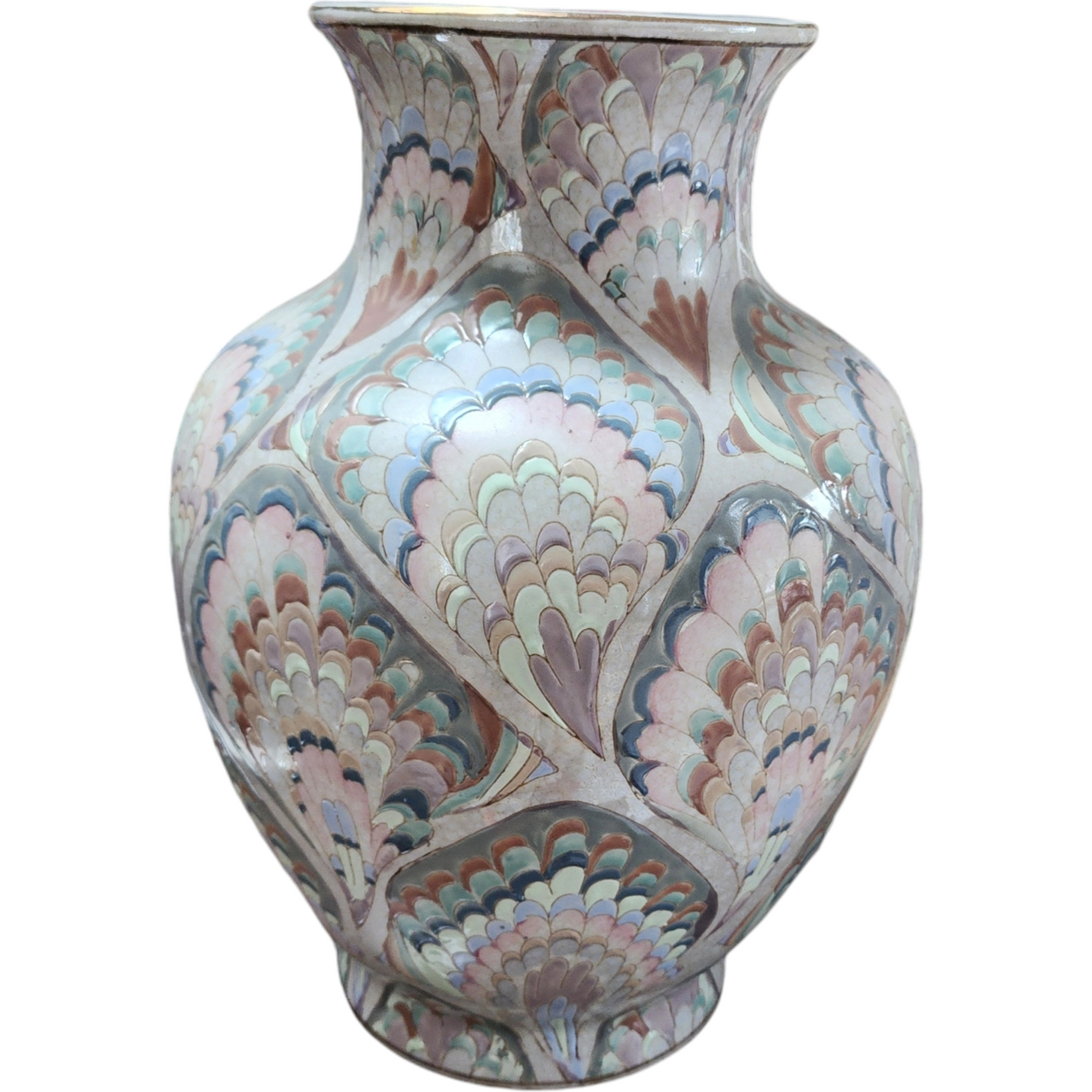 Antique Qing Dynasty Chinese Porcelain Handpainted Flower Vase