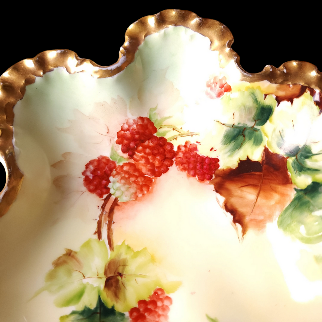Antique Rosenthal Monbijou Scalloped Edge Gold Gilded Plate Bavaria