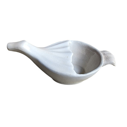 Antique White Ironstone Unmarked Pap Boat
