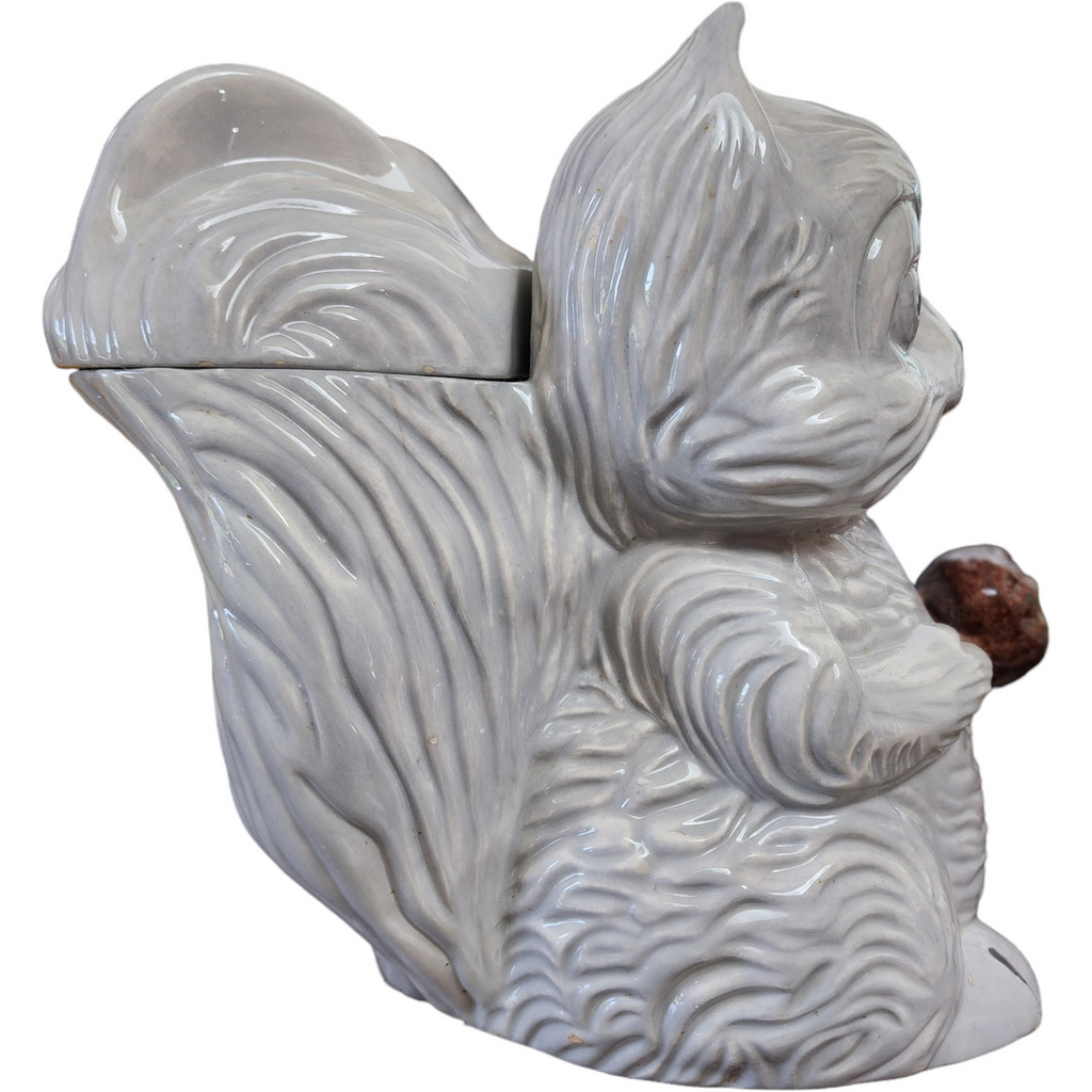 McCoy-Arnel’s Collaboration Figural Fox Squirrel Shaped Cookie Jar & Lid