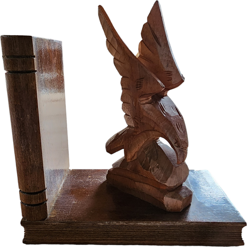 Art Deco Handmade Two Eagle Sculptures Bookends